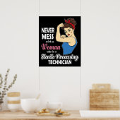 Steriele verwerkingstechnicus Gift Women Autoclave Poster (Keuken)