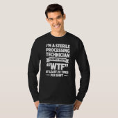 Steriele Verwerkingstechnicus Silently Tech T-shirt (Voorkant volledig)
