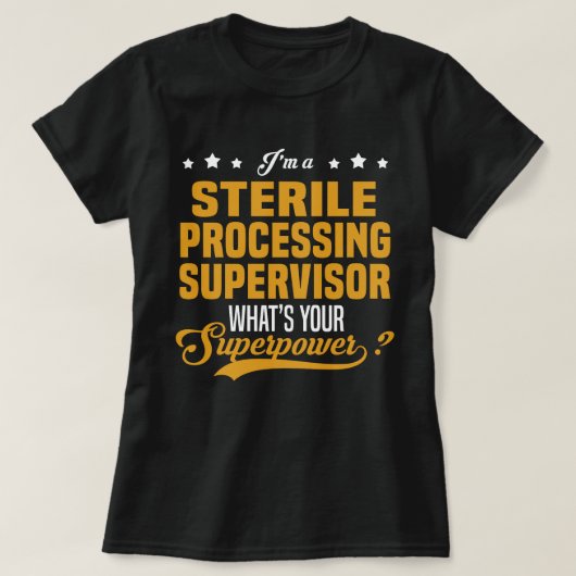 steriele verwerkingsverantwoordelijke t-shirt (Design voorkant)