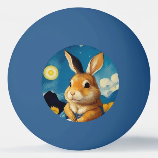 Sterige Lente Konijn Pingpongbal (Voorkant)