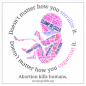 Steriliseren en suikerjas sticker (Voorkant)