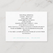 Sterk, 3,5 x 2,5-inch Visitekaartje (Achterkant)