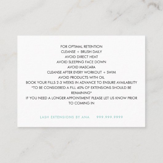 Sterk, 3,5 x 2,5-inch Visitekaartje (Achterkant)