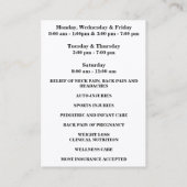 Sterk, 3,5 x 2,5-inch Visitekaartje (Achterkant)