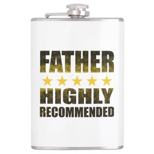 Sterk aanbevolen 5-sterren vader heupfles (Voorkant)