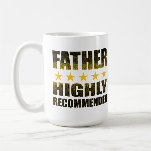Sterk aanbevolen 5-sterren vader koffiemok (Links)