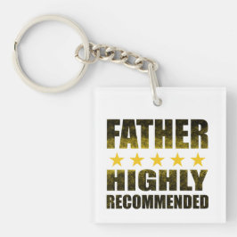 Sterk aanbevolen 5-sterren vader sleutelhanger