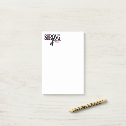 STERK af...Borstkanker Post-it® Notes (Op bureau)