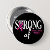 STERK af...Borstkanker Ronde Button 7,6 Cm (Voorkant /achterkant)