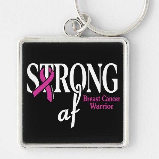 STERK af...Borstkanker Sleutelhanger (Voorkant)