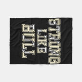 Sterk als Bull Bodybuilding en Power Lifting 1 Fleece Deken (Voorkant (Horizontaal))