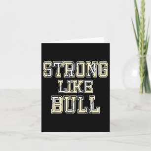 Sterk als Bull Bodybuilding en Power Lifting 1 Kaart