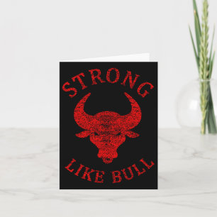 Sterk als Bull Bodybuilding en Power Lifting Kaart