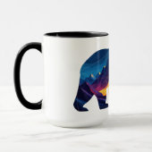 Sterk als een Beer kleurrijk buitenshuis Mok (Links)