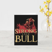 Sterk als een Bull Powerlift Bodybuilding 1 Kaart (Gele Bloem)