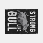 Sterk als een Bull Powerlift Bodybuilding 2 Fleece Deken (Voorkant (Horizontaal))