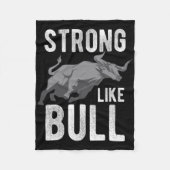 Sterk als een Bull Powerlift Bodybuilding 2 Fleece Deken (Voorkant)