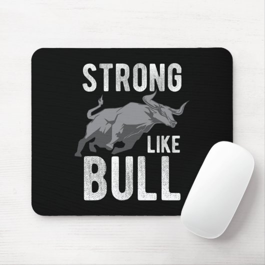 Sterk als een Bull Powerlift Bodybuilding 2 Muismat (Met muis)