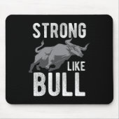 Sterk als een Bull Powerlift Bodybuilding 2 Muismat (Voorkant)