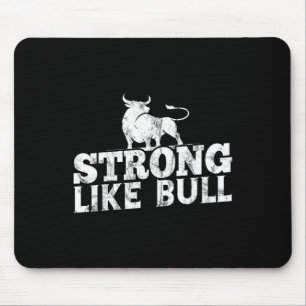 Sterk als een Bull Powerlifting Bodybuilding 10 Muismat