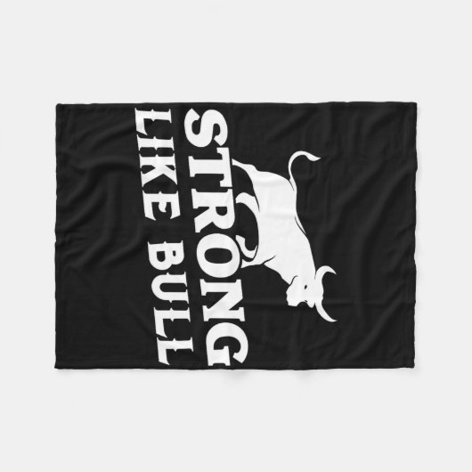Sterk als een Bull Powerlifting Bodybuilding 3 Fleece Deken (Voorkant (Horizontaal))