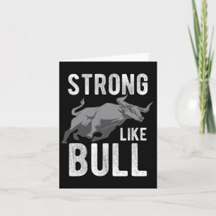 Sterk als een Bull Powerlifting Bodybuilding 4 Kaart