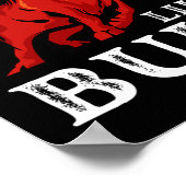 Sterk als een Bull Weight Powerlifting bodybuildin Poster (Hoek)