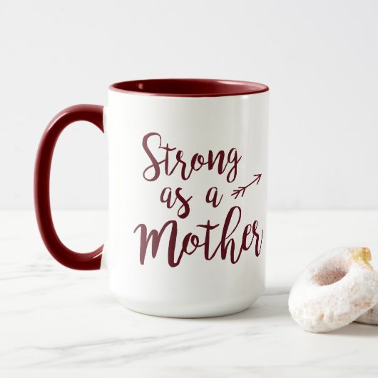 Sterk als een moeder mok (Met donut)