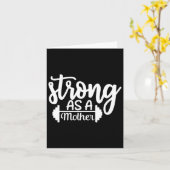 Sterk als een moeder oefening Fitness Workout Gym  Kaart (Gele Bloem)