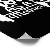 Sterk als een moeder oefening Fitness Workout Gym Poster (Hoek)