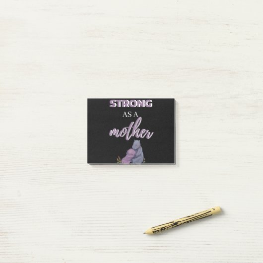 Sterk Als Een Moeder Post-it® Notes (Op bureau)