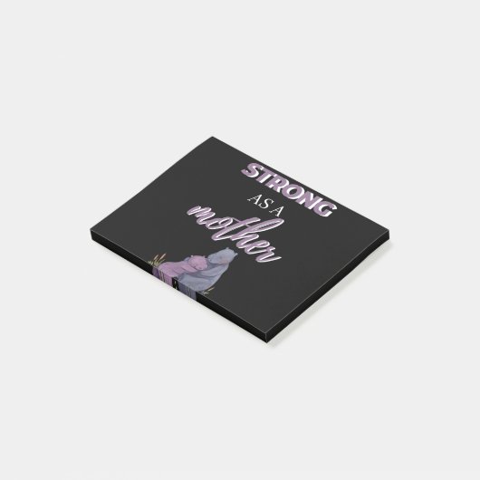 Sterk Als Een Moeder Post-it® Notes (Schuin)