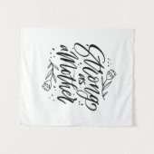 Sterk Als Een Moeder Wandkleed (Voorkant (horizontaal))