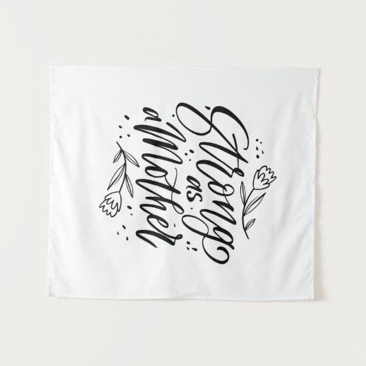 Sterk Als Een Moeder Wandkleed (Voorkant (horizontaal))