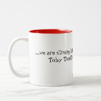 Sterk als een Oak-keramische koffie-Mok Tweekleurige Koffiemok