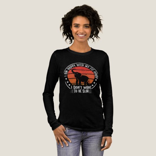 Sterk als een Olifant Tri-Blend Shirt (Voorkant)