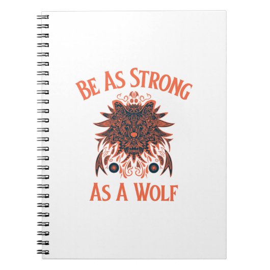 Sterk als een wolf notitieboek (Voorkant)