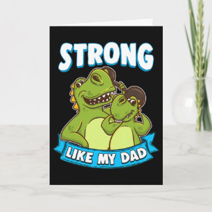 Sterk als mijn vader Kawaii papa dinosaurus vaders Kaart