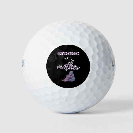 Sterk als moeder golfballen (Voorkant)