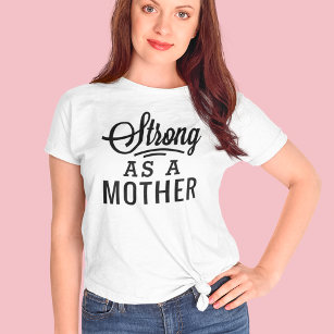 Sterk als Moeder Zwart modern Manuscript T-shirt