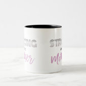 Sterk als Moederdag-cadeaupiloot Tweekleurige Koffiemok (Center)