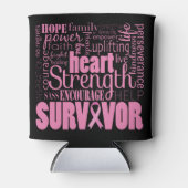 Sterk beschrijvende kankeroverlevende blikjeskoeler (Voorkant)