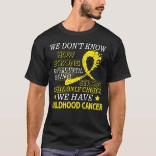 Sterk bewustzijn bij kinderkanker Gold T-shirt