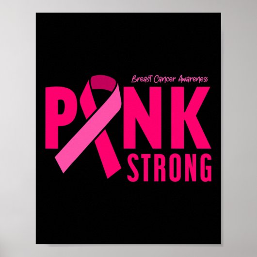 Sterk bewustzijn van borstkanker poster (Voorkant)