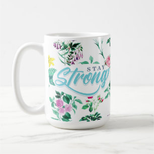 Sterk blijven Floral Koffiemok