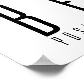 Sterk blijven positief | MOTIVATIE Poster (Hoek)