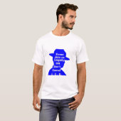 Sterk boodschap silhouet – Wettelijke immigratieve T-shirt (Voorkant volledig)