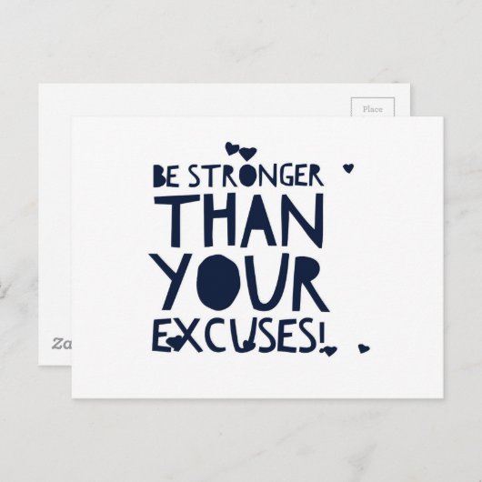 sterk briefkaart (Voorkant / Achterkant)