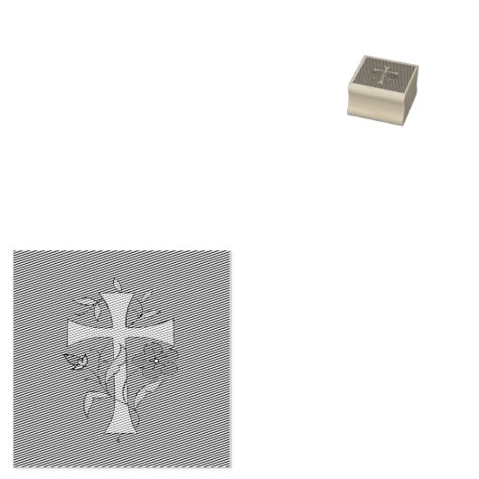 STERK BUSY CROSS-ONTWERP MET STROMEN RUBBERSTEMPEL (Gestempeld)