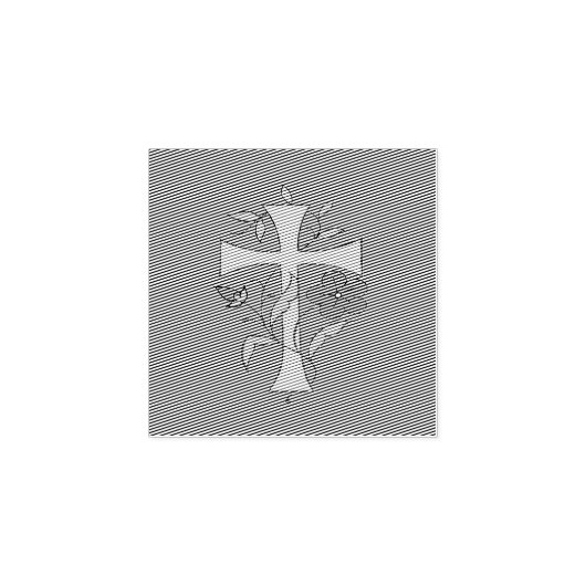 STERK BUSY CROSS-ONTWERP MET STROMEN RUBBERSTEMPEL (Afrduk)